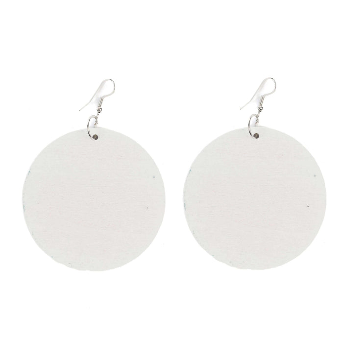 Serenity Circled Wooden Earring