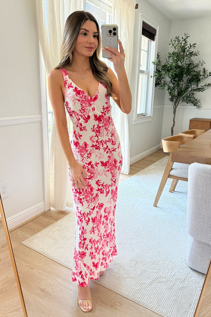Aria Floral Midi dress