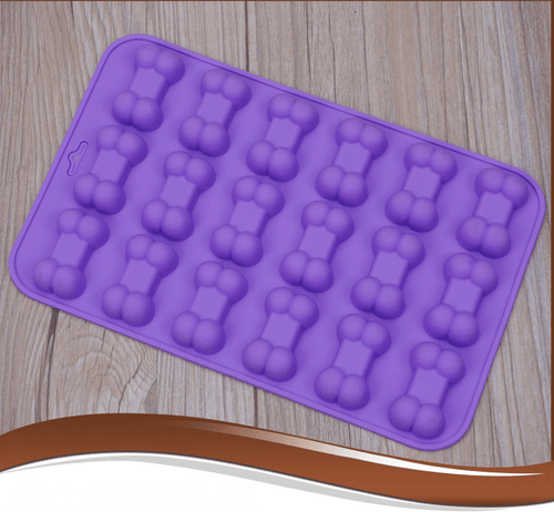 Gadget Gerbil 18 Slot Silicone Dog Bone Shaped Baking Mold