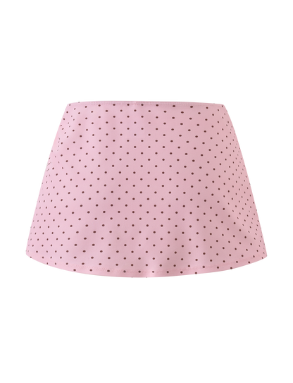 DIANA SWIM SKIRT SET - BABY PINK POLKA DOT