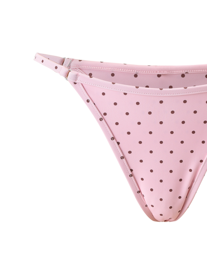 DIANA SWIM SKIRT SET - BABY PINK POLKA DOT