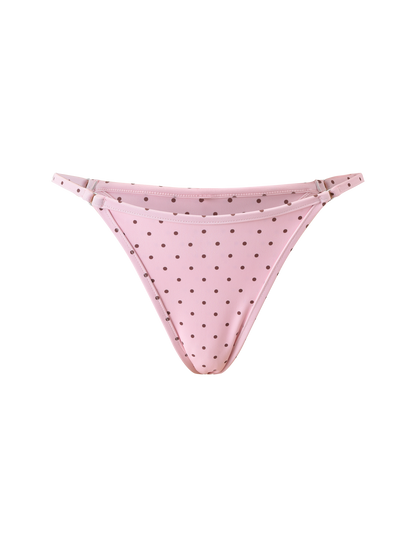 DIANA SWIM SKIRT SET - BABY PINK POLKA DOT
