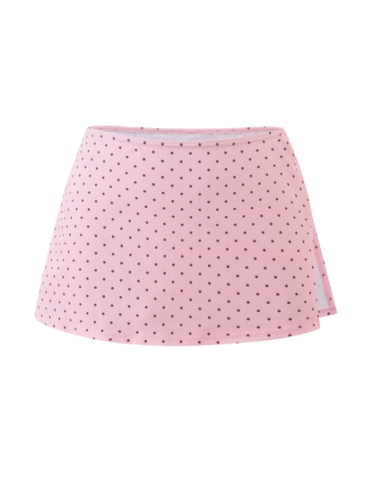 DIANA SWIM SKIRT SET - BABY PINK POLKA DOT