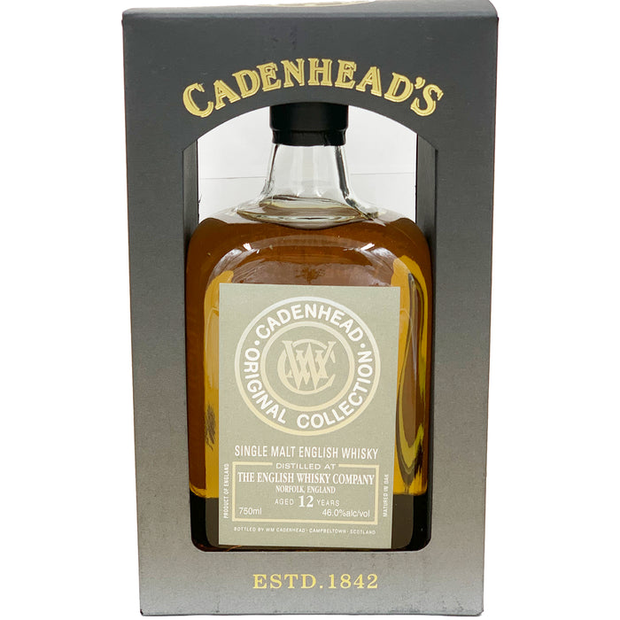Cadenhead's 12 Year English Whisky Co. Single Malt Whisky