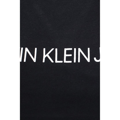 Image 3 : Détail impression logo Calvin Klein Jeans sur t-shirt femme noir — delvale