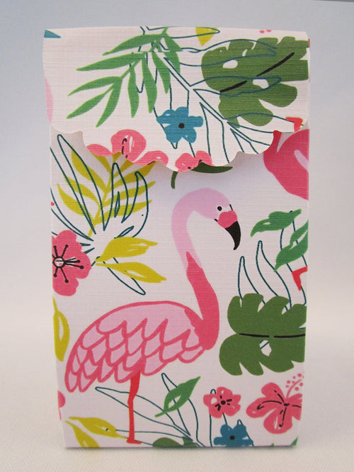 Flamingo favor box - Designs by Ginny