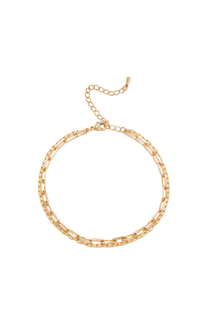 Melany Layered Anklet - Gold