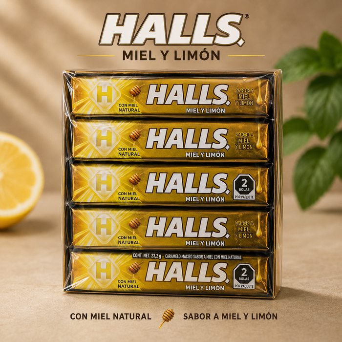 Halls Green Mint Cough Drops 25g