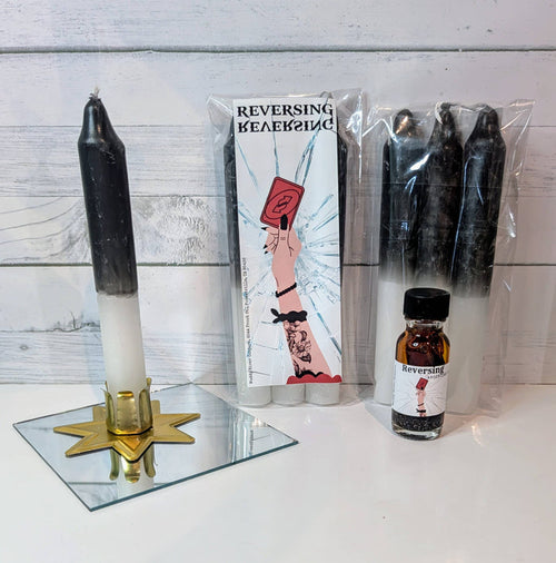 Hand Dipped Six Inch Reversing Candles Pack of 3