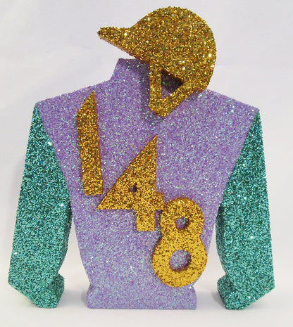 Jockey silk Styrofoam cutout - Designs by Ginny