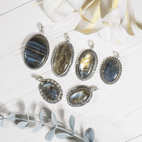 Labradorite Pendants – Natural Crystal Pendants Healing Gemstone Pendants