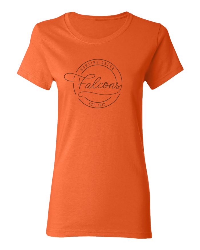 Ladies J America Thin Line Falcons Basic Tee