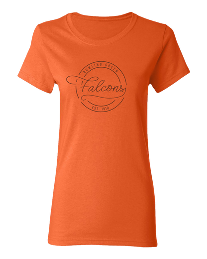 Ladies J America Thin Line Falcons Basic Tee