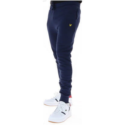 Image 3 : Pantalon Lyle & Scott homme bleu vue d'ensemble avec poches frontales — Delvale