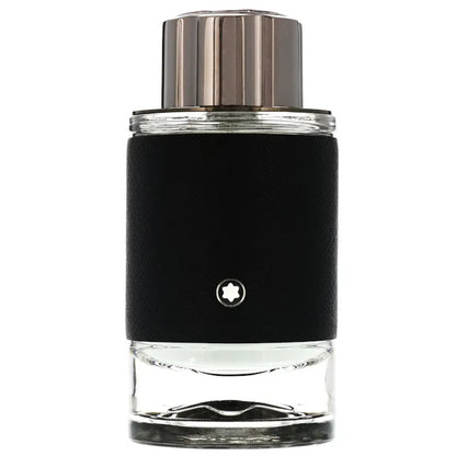 Montblanc Explorer Eau de Parfum homme 100ml flacon cuir noir bouchon bronze — Delvale