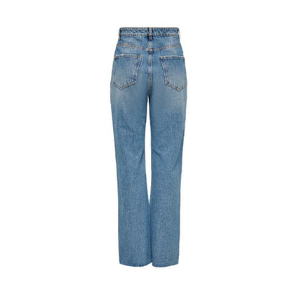 Image 2 : Détail du jeans femme Only bleu, focus sur les poches et la coupe moderne — Delvale