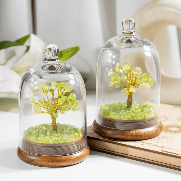 Peridot Healing Crystal Dome Tree | Crystal tree | chips tree
