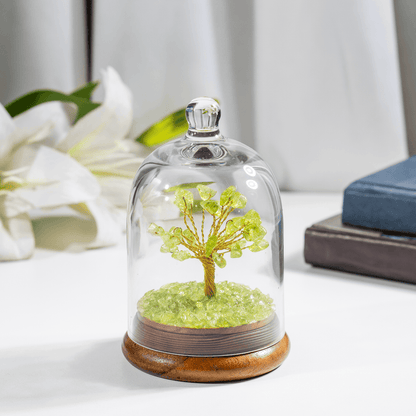 Peridot Healing Crystal Dome Tree | Crystal tree | chips tree
