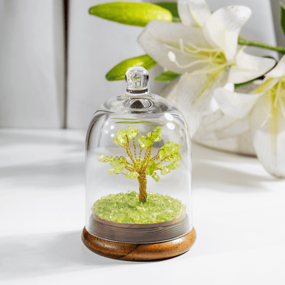 Peridot Healing Crystal Dome Tree | Crystal tree | chips tree