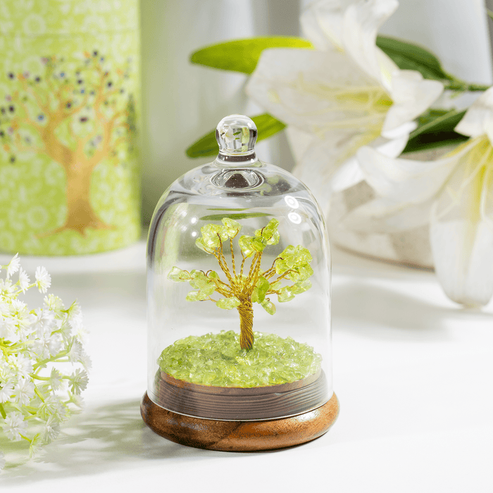 Peridot Healing Crystal Dome Tree | Crystal tree | chips tree