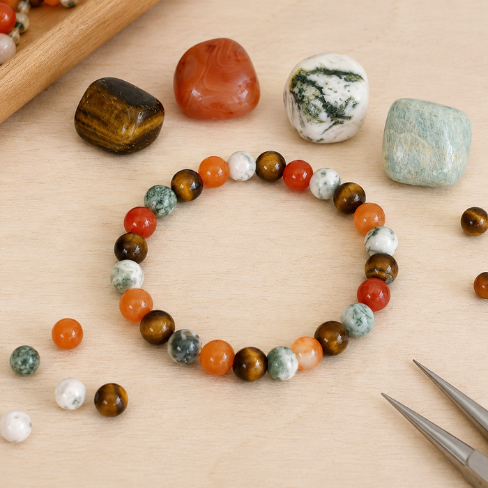 Promote COURAGE Crystal Kit, Gemstone Tumble Kit, Courage Crystal Gift Set