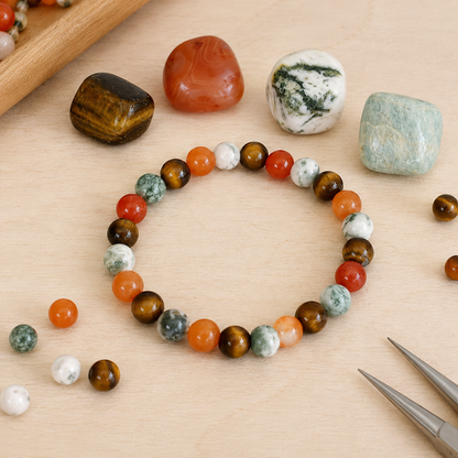 Promote COURAGE Crystal Kit, Gemstone Tumble Kit, Courage Crystal Gift Set