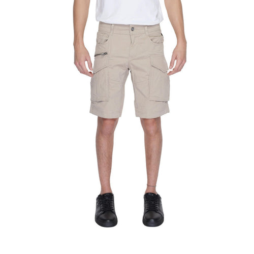 Image 1 : Bermuda Replay homme beige en coton avec fermeture zip — Delvale