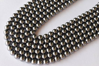 Shungite Elite Beads, Natural Round Crystal Beads 4mm to 10mm