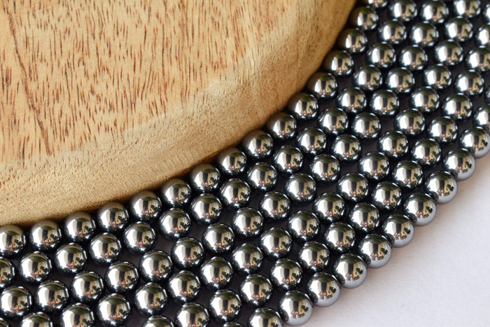 Shungite Elite Beads, Natural Round Crystal Beads 4mm to 10mm