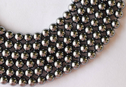 Shungite Elite Beads, Natural Round Crystal Beads 4mm to 10mm